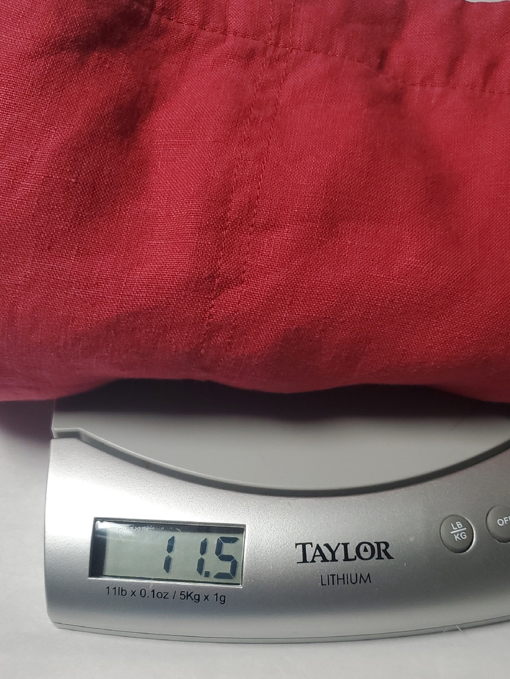J.Jill Love Linen Wide-Leg Crop Pants Size Large Red Pink Resortwear Summer - Picture 13 of 15